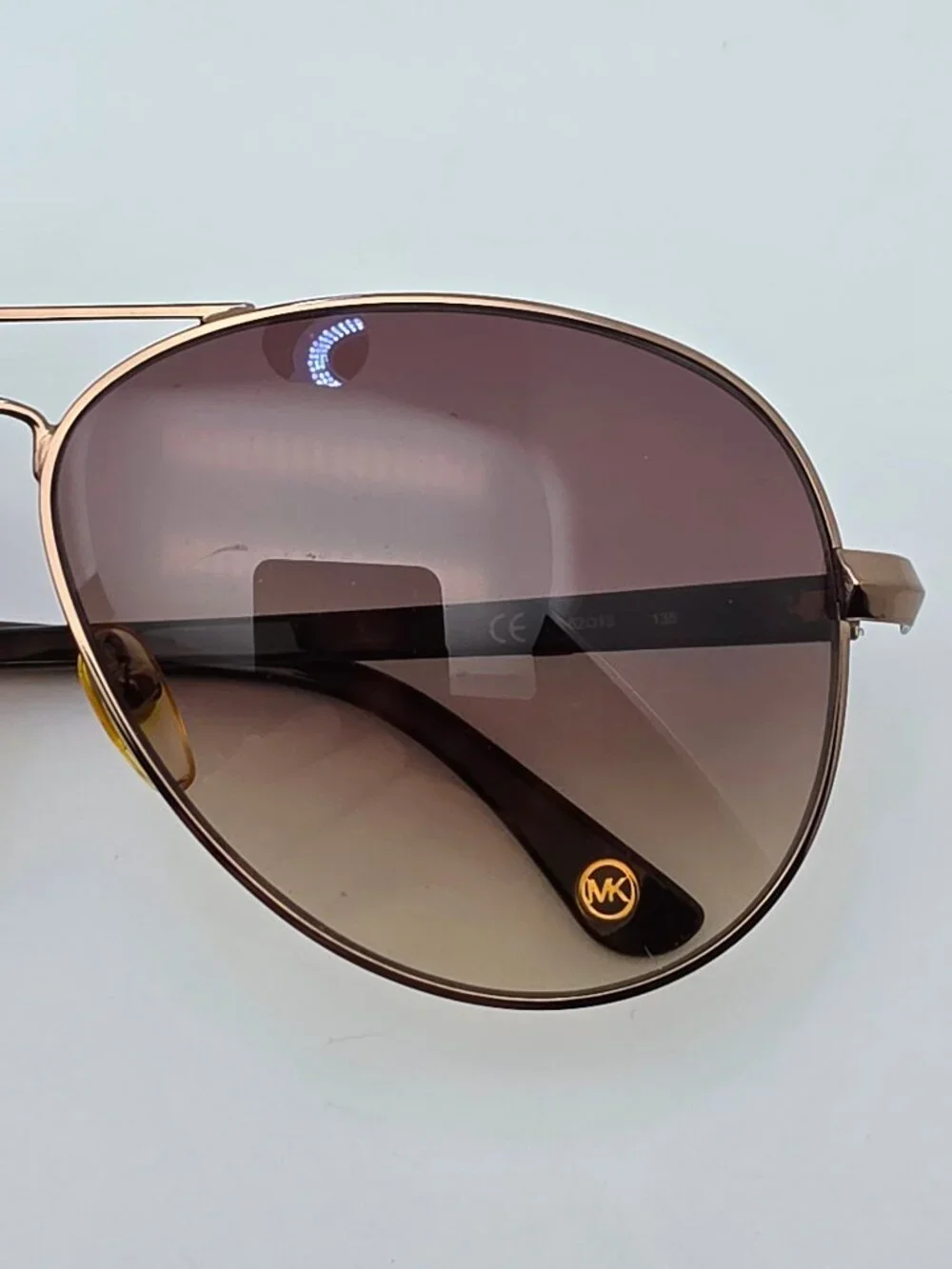 Michael Kors Karmen M2477S 239 Taupe Frame Brown Gradient Aviator Sunglasses